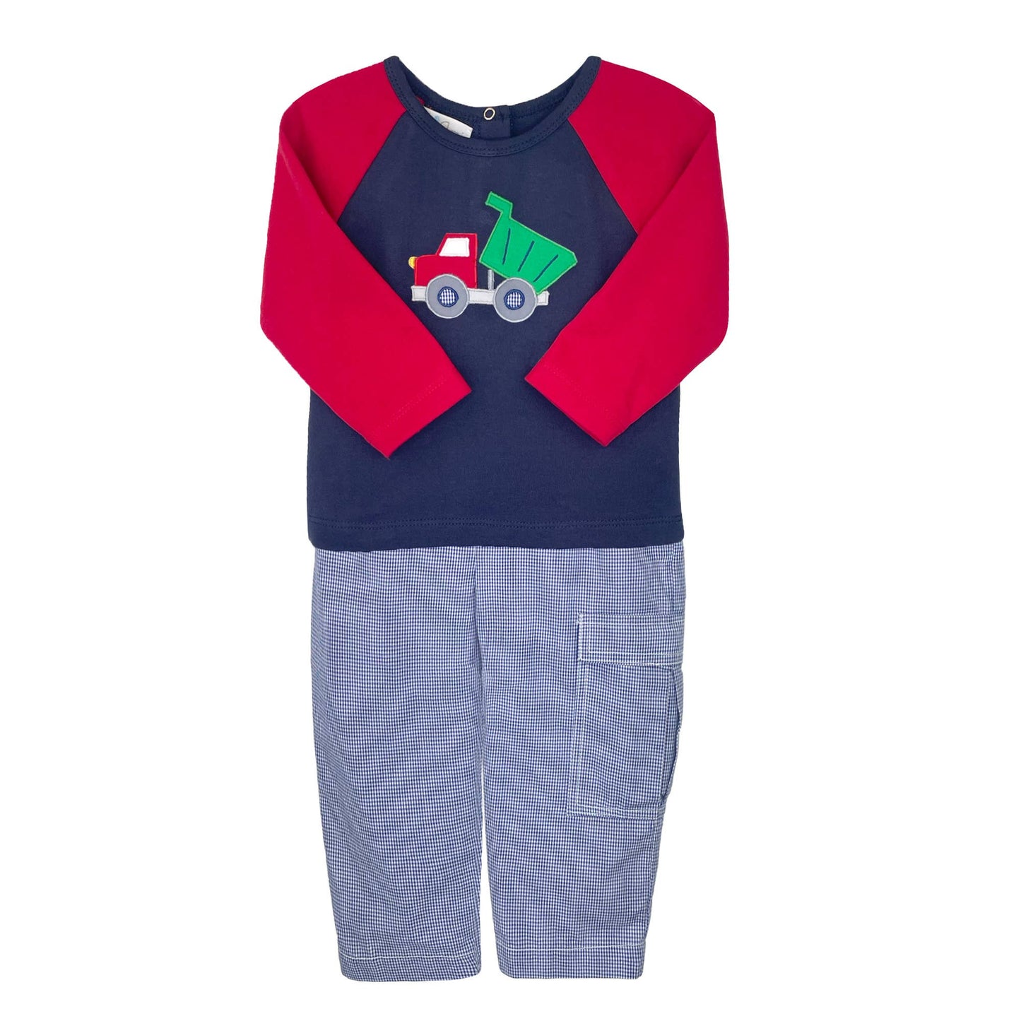Dump Truck Applique Top & Pant Set